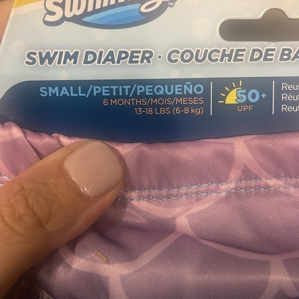 Girls mermaid Reusable Swim Diapers Lot of 3 - Picture 5 of 7